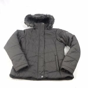 Columbia Brown detachable hood Polyester‎ down jacket coat women's S